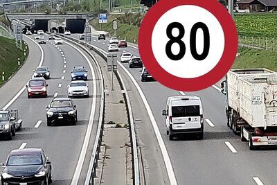 Führt das ASTRA ab Januar Tempo 80 zu Stosszeiten flächendeckend ein? Bild: STREETLIFE