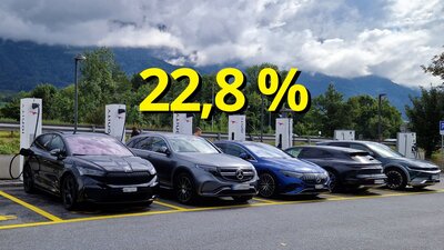 Elektroautos beim Laden