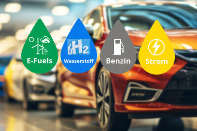 Womit fährt die Zukunft? Welche Antriebsform wird sich durchsetzen? Strom, Wasserstoff, Benzin oder doch die E-Fuels?