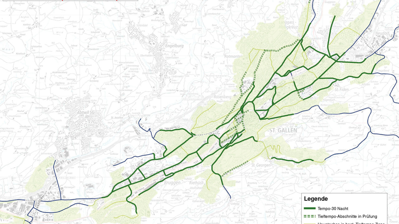 Tempo 30 in der Stadt St.Gallen