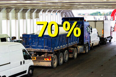 Der Gütertransport innerhalb der Landesgrenzen macht rund 70 Prozent des Schweizer Schwerverkehrs aus. Bild: freepik