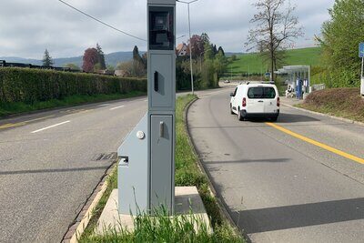 Blitzer an der Frankentalstrasse in Zürich-Höngg