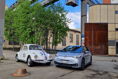 VW ID3 und VW Käfer