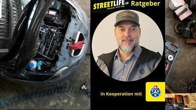 TCS-Experte Adrian Suter erklärt die wichtigen Fragen rund ums Autofahren und den Verkehr. Bild: TCS, Freepik, STREETLIFE