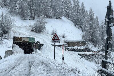 Tunnel auf dem Weg nach Zermatt