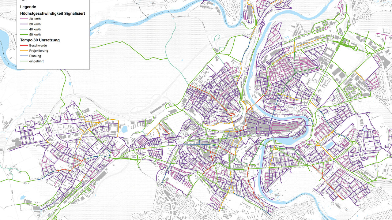 Tempo 30 in der Stadt Bern