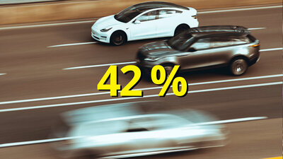 Autos auf der Autobahn.