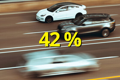 Autos auf der Autobahn.