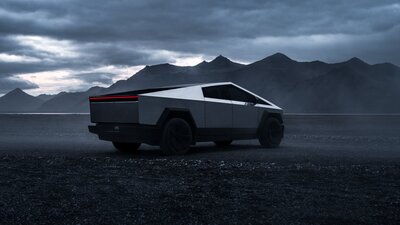 Wie aus einem Science-Fiction-Film: Der Cybertruck von Tesla. Bild: Tesla