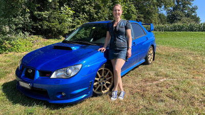 Seit 2016 ist Tanja Brunner stolze Pilotin eines Subaru Impreza WRX STi.