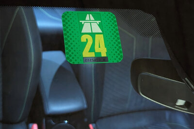 Vignette auf Windschutzscheibe