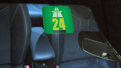 Vignette auf Windschutzscheibe