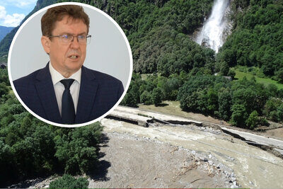 Verkehrsminister Albert Rösti informierte heute über den Stand auf der San-Bernardino-Route.