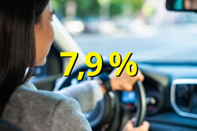 Frau hinter dem Steuer