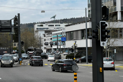 Blitzer auf Kreuzung Gstühl in Baden. Bild Salvatore Iuliano