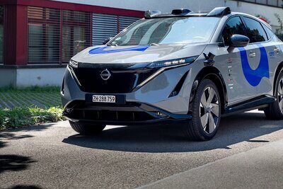 Pilotprojekt iamo - Start der Kartierung mit zwei Personenwagen des Modells Nissan Aryia elektro