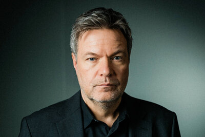 der deutsche Wirtschaftsminister Robert Habeck von den Grünen
