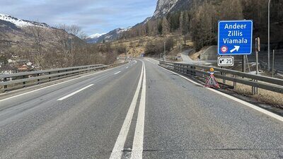 Ausfahrt Andeer auf der A13