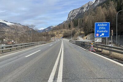 Ausfahrt Andeer auf der A13