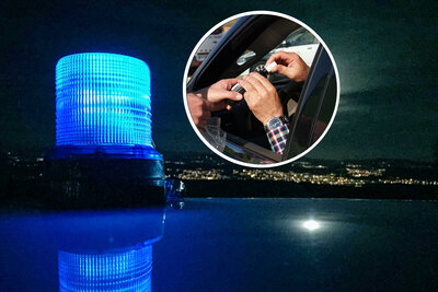 Blaulicht in der Nacht