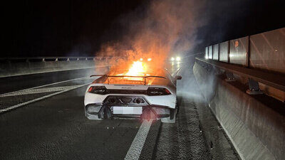 Brenneneder Lamborghini bei Lupfig