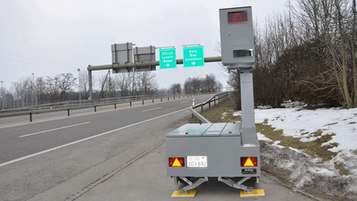 Blitzer der Kapo Solothurn auf der Autobahn