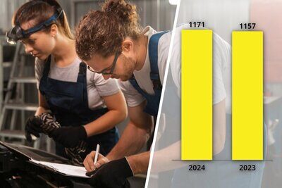 Der Auto Gewerbe Verband Schweiz freut sich über das zunehmende Interesse an Lehrberufen in der Automobilbranche. Bild: Freepik, Grafik: STREETLIFE
