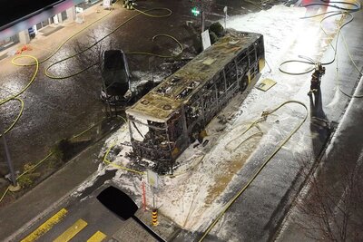 Postauto Kerzers Brand