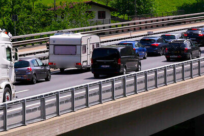 Stau am Gotthard