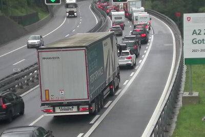 Ferienende Gotthard Stau