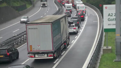 Ferienende Gotthard Stau