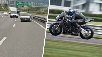 Der Töfffahrer war mit einer Yamaha YZF-R1 unterwegs. Bild: Google Maps, Zvg