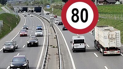 Führt das ASTRA ab Januar Tempo 80 zu Stosszeiten flächendeckend ein? Bild: STREETLIFE