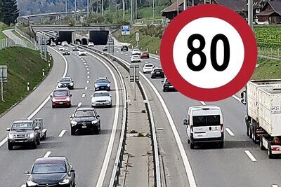Führt das ASTRA ab Januar Tempo 80 zu Stosszeiten flächendeckend ein? Bild: STREETLIFE