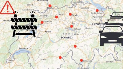 Baustellen Schweizer Strassen 2026