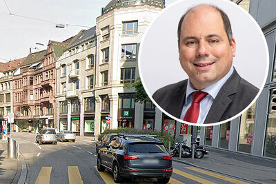 Der Zürcher SVP-Nationalrat Mauro Tuena will nicht, dass die Autofahrenden auf der Uraniastrasse eingeschränkt werden. Bild: Google Maps