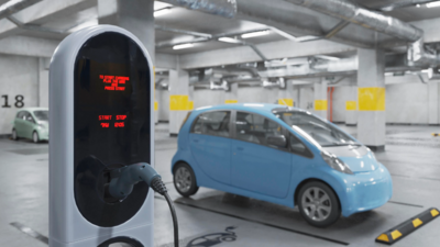 Ladestation in einem Parkhaus