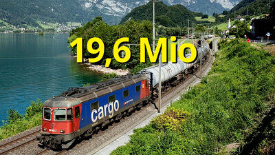 Der Gütertransport auf den Schienen durch die Schweizer Alpen nahm im ersten Halbjahr 2024 um 0,5 Prozent ab. Bild: SBB